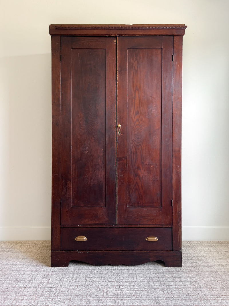 Primitive Antique European Wardrobe