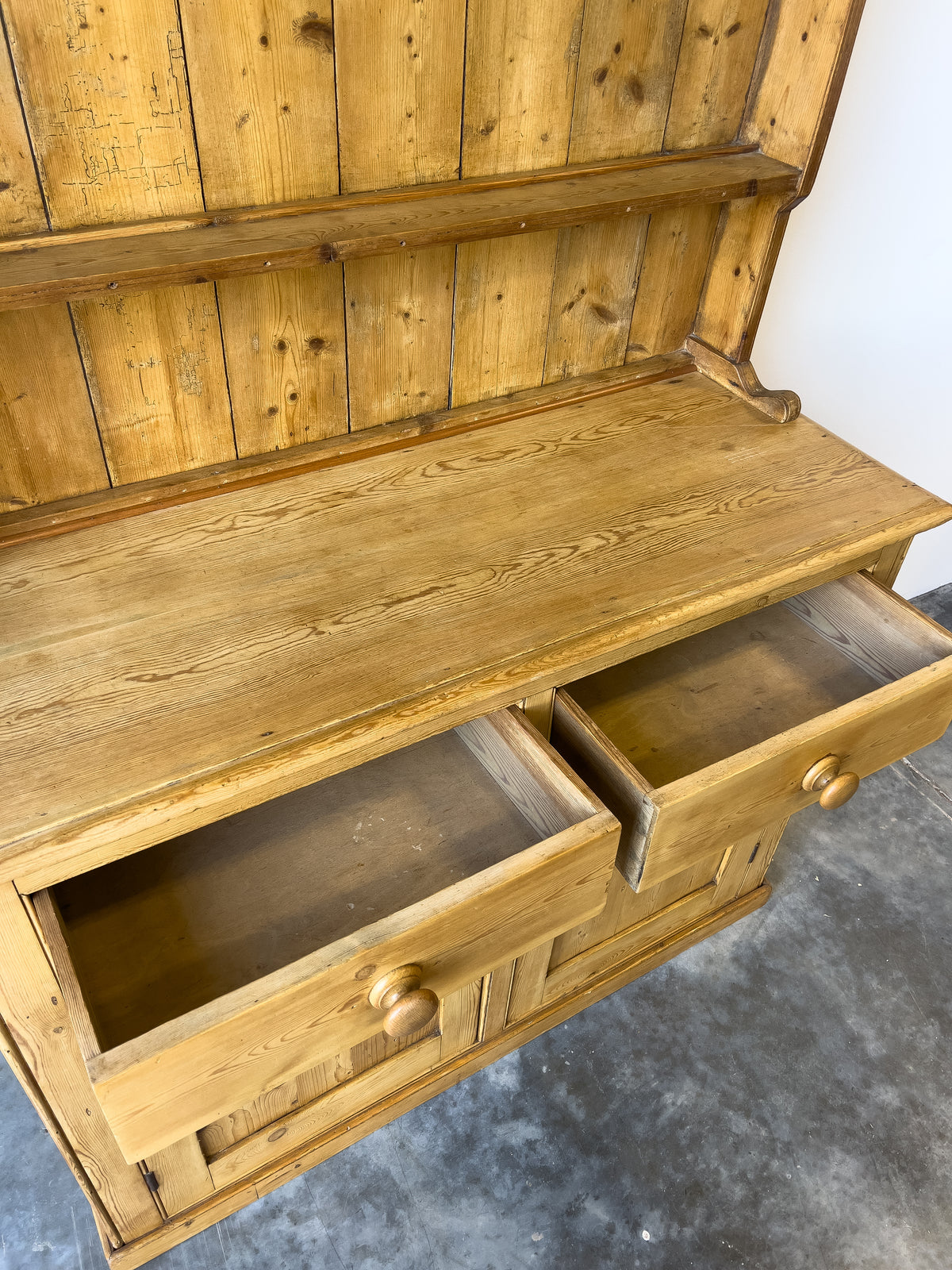 Antique 19th Century Pine Hutch | Kitchen Dresser