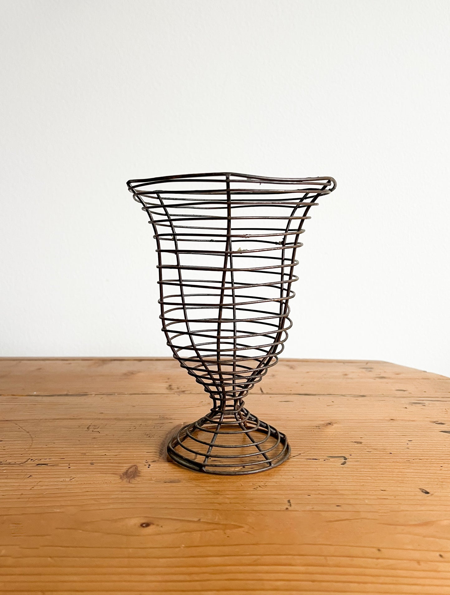 Vintage wire vase