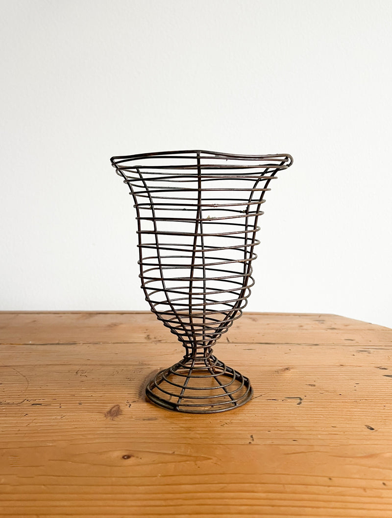 Vintage wire vase
