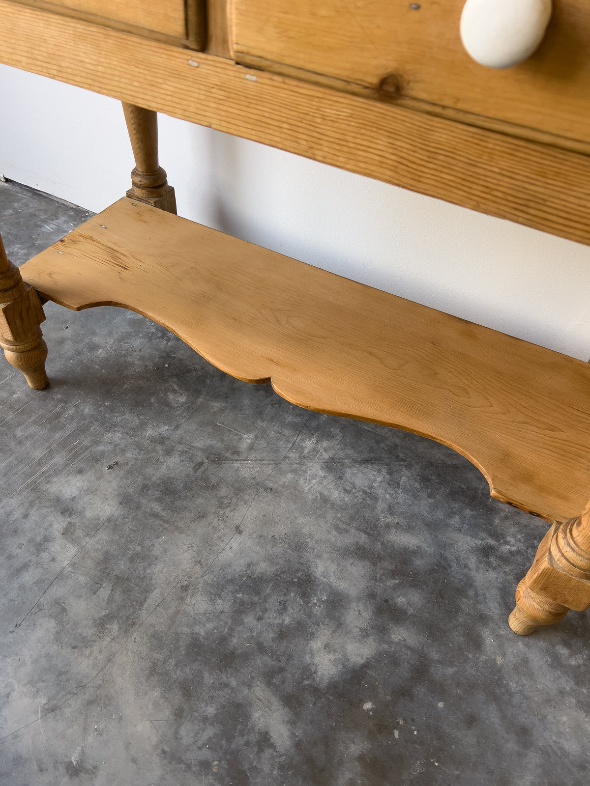 Antique 19th Century English Pine Side Table