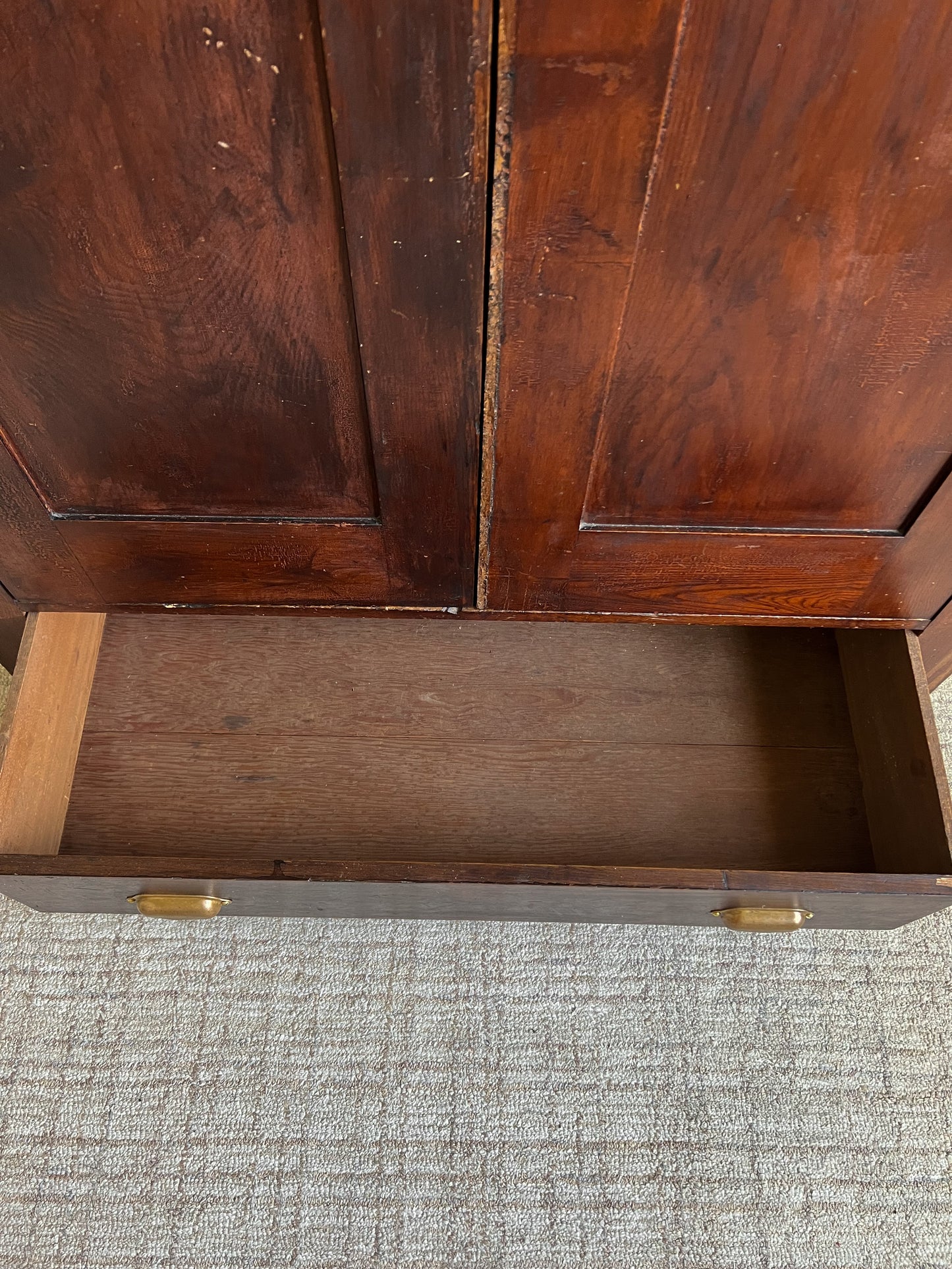 Primitive Antique European Wardrobe