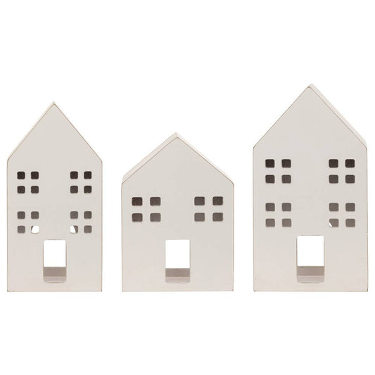 Winter White Houses (Set of 3)