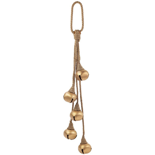 Gold Bells on Jute String
