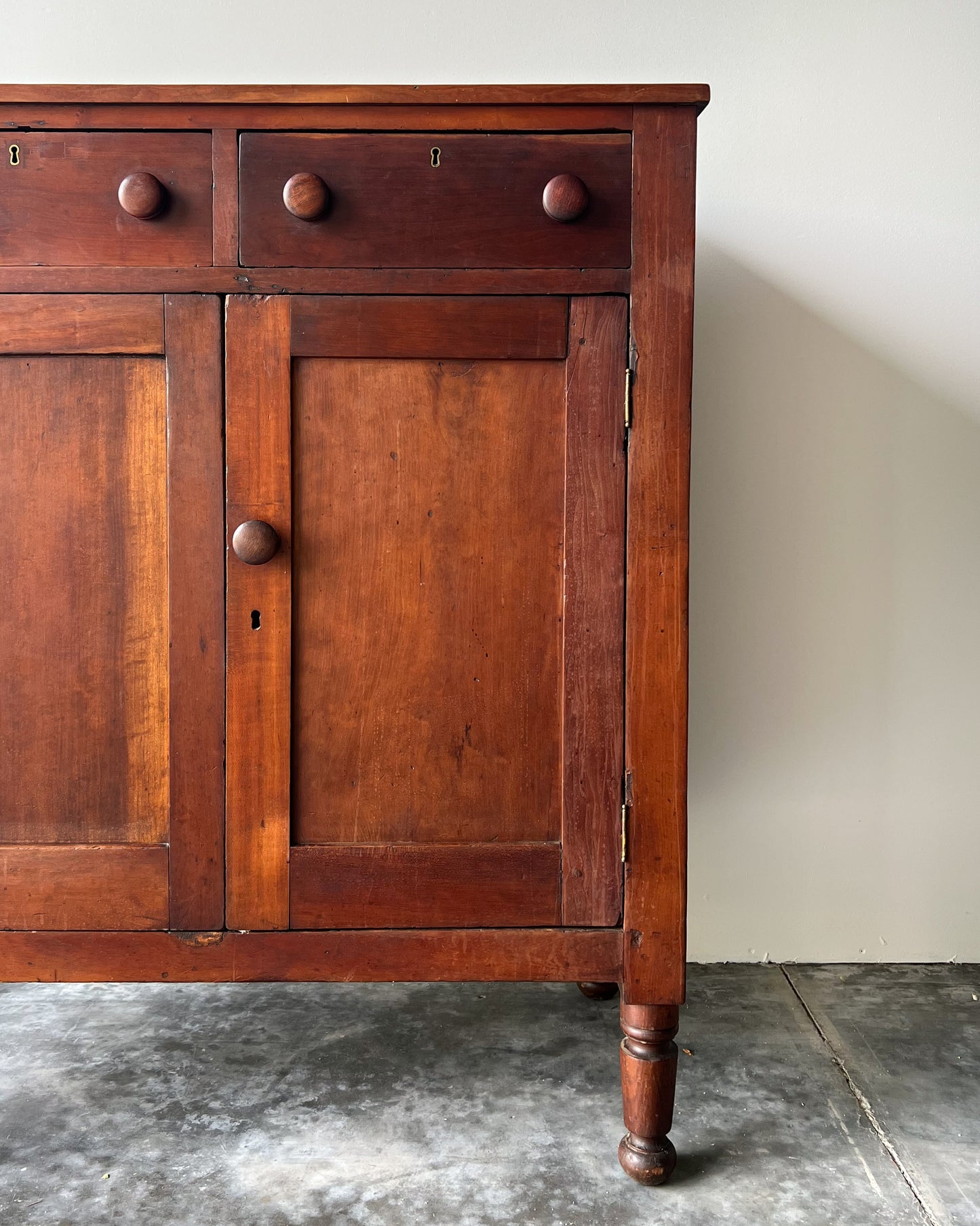 American Antique Pine Jelly Cabinet circa mid 19th c.
