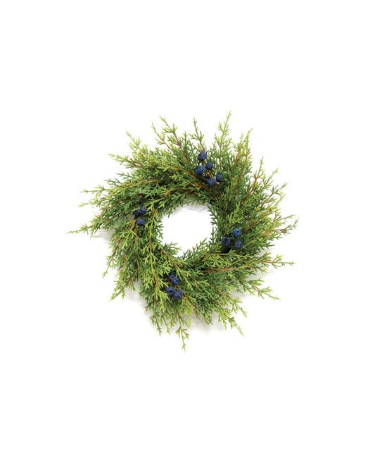 Blue Berry & Cedar Mini Wreath