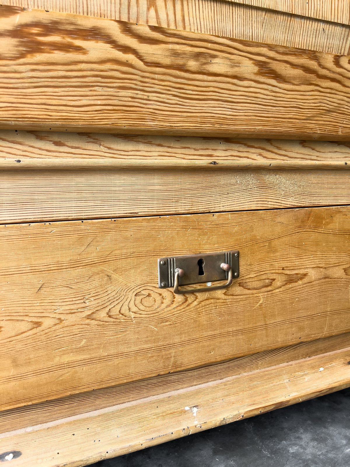 Antique European Pine Wardrobe