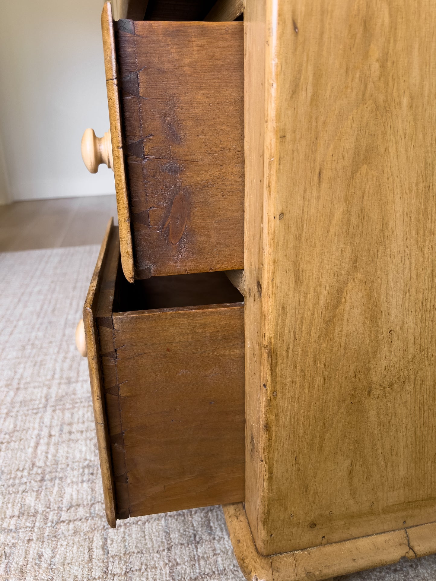 Antique English Pine Sideboard