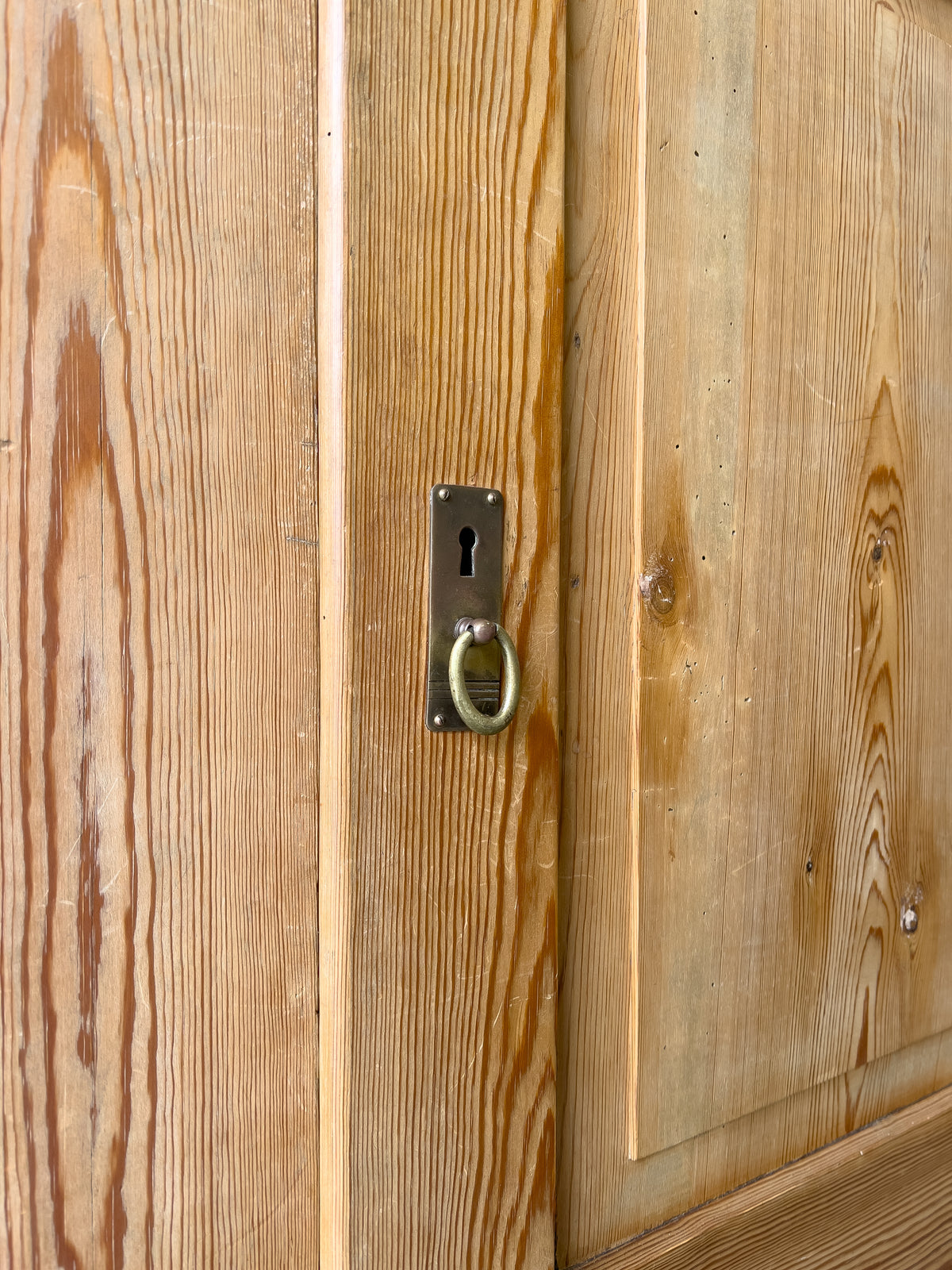 Antique European Pine Wardrobe