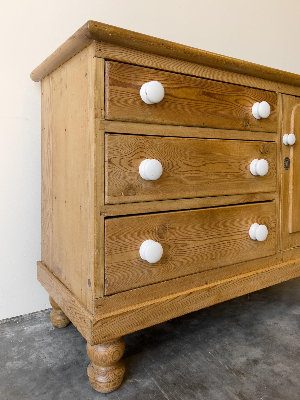 Antique 19th Century English Pine Victorian Dresser