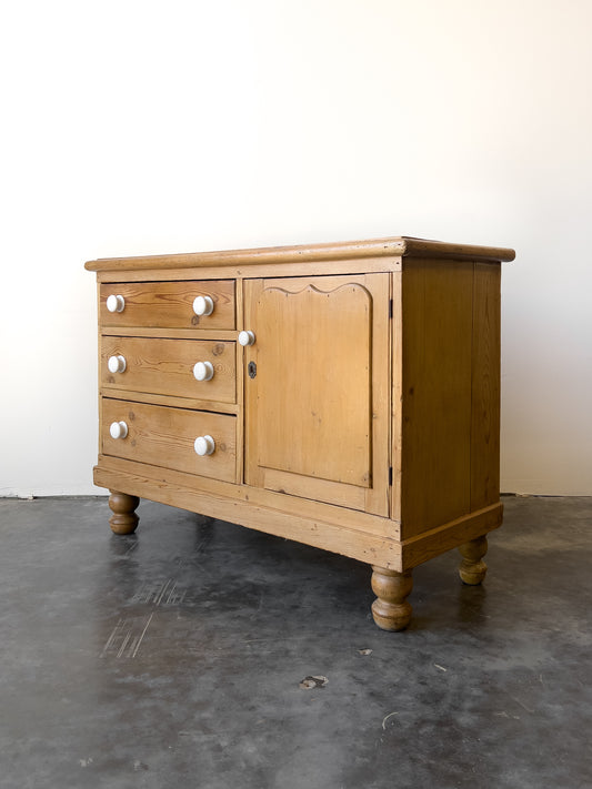 Antique 19th Century English Pine Victorian Dresser