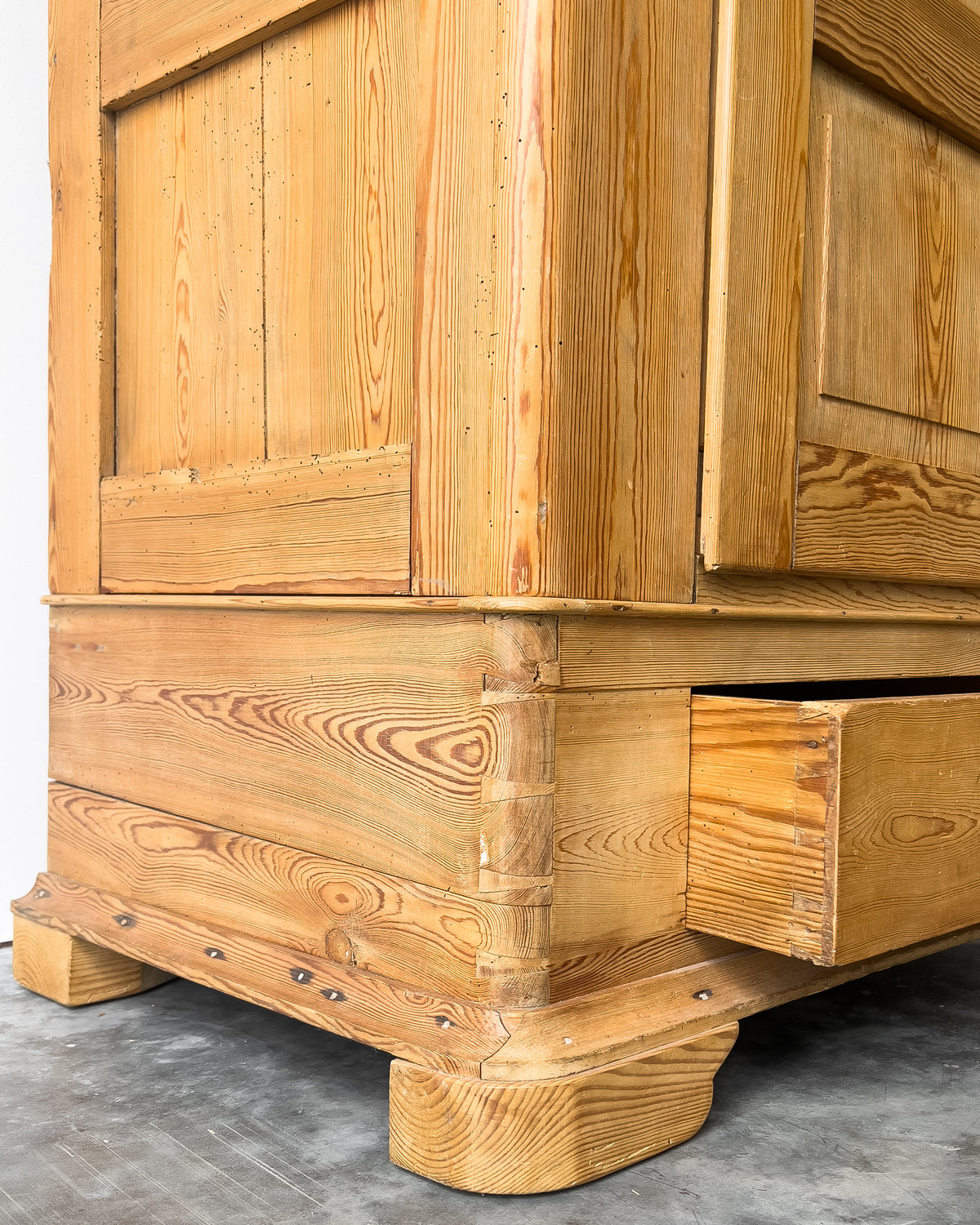 Antique European Pine Wardrobe