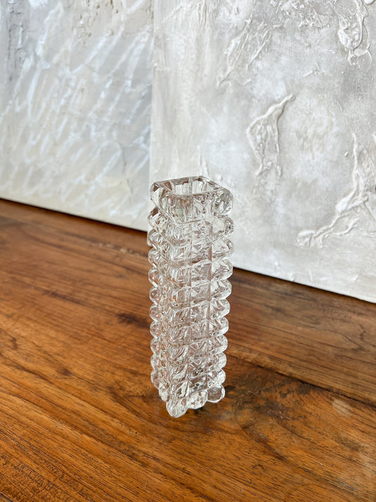 Vintage Pressed Glass Vase