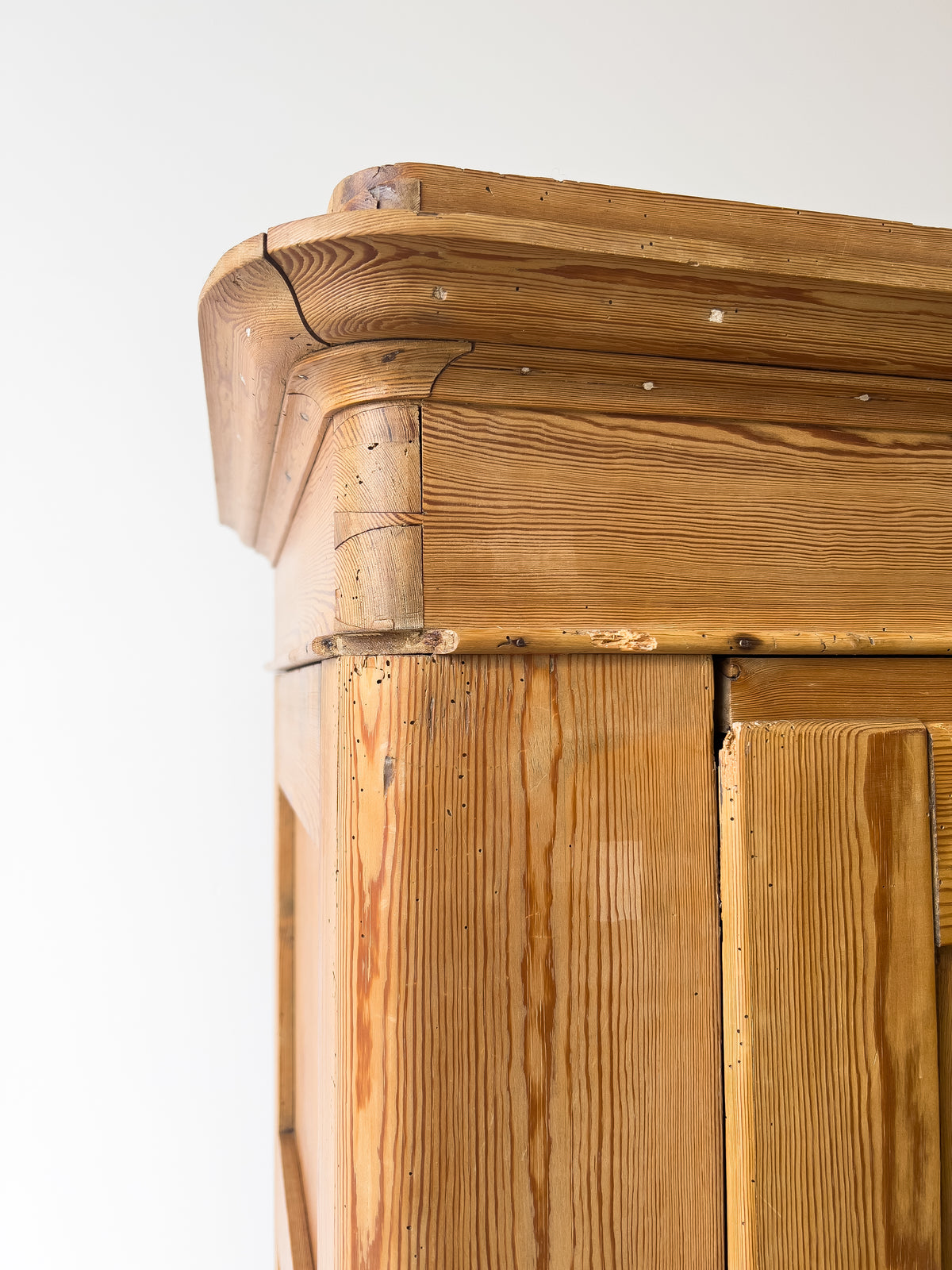 Antique European Pine Wardrobe
