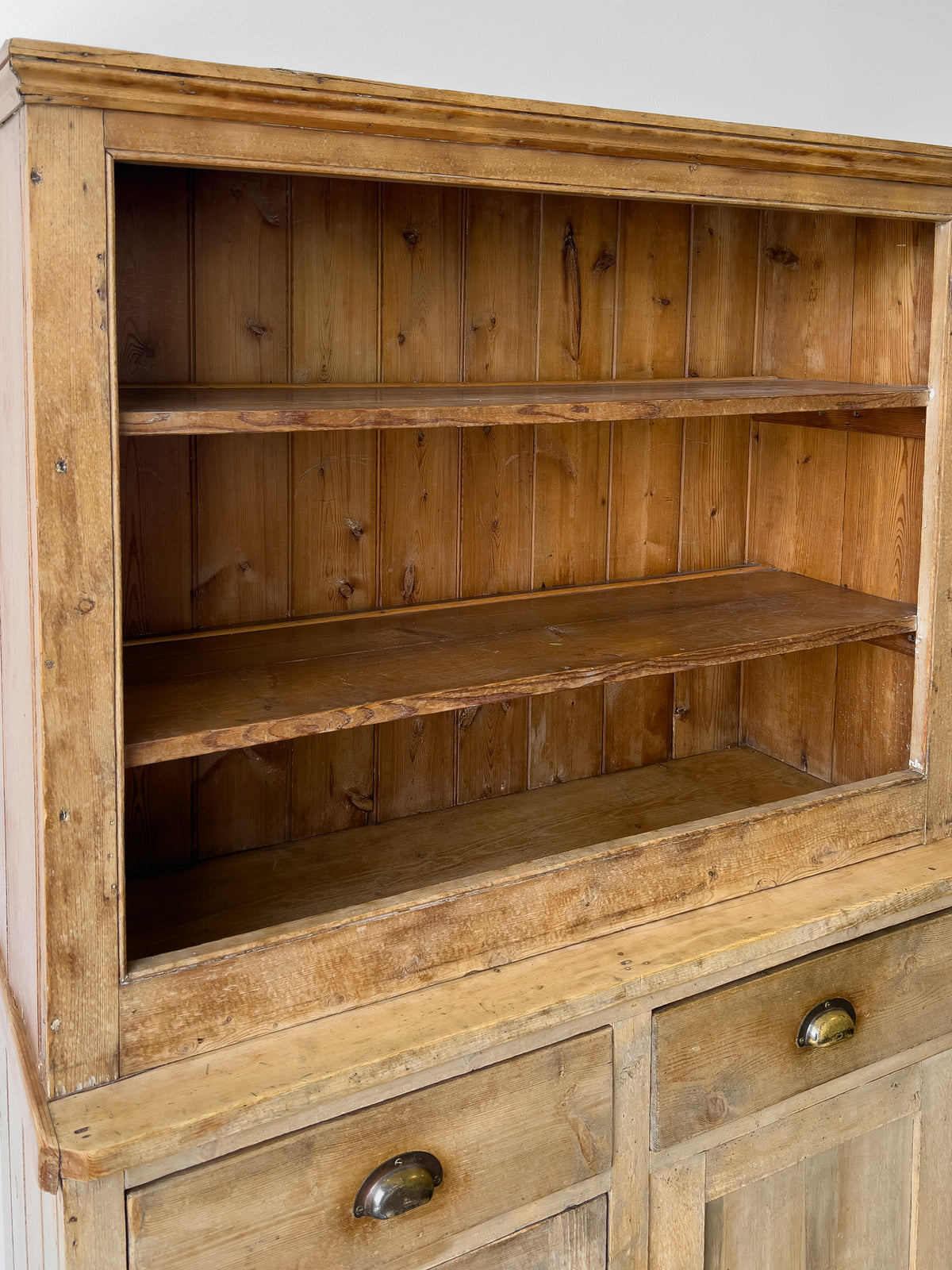 Antique Victorian Pine Hutch | Kitchen Dresser