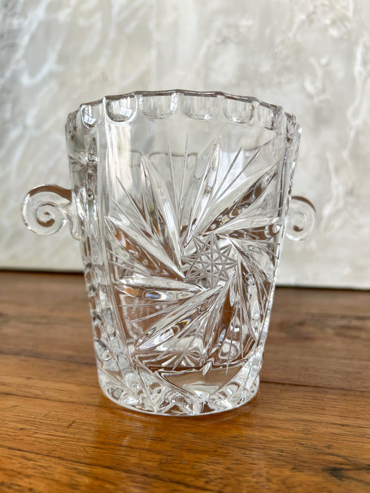 Vintage Crystal Vase/Ice Bucket
