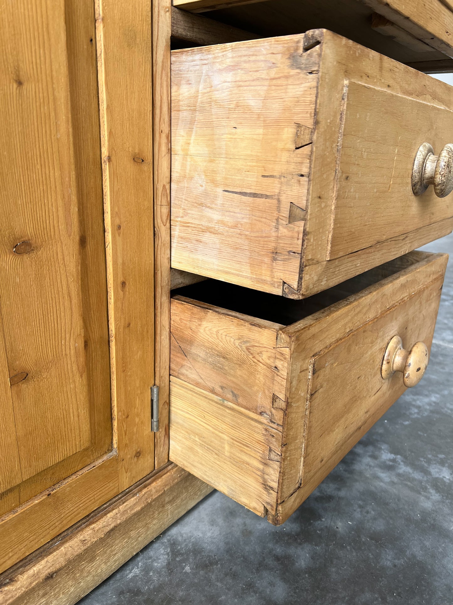 Antique English Pine Kitchen Dresser