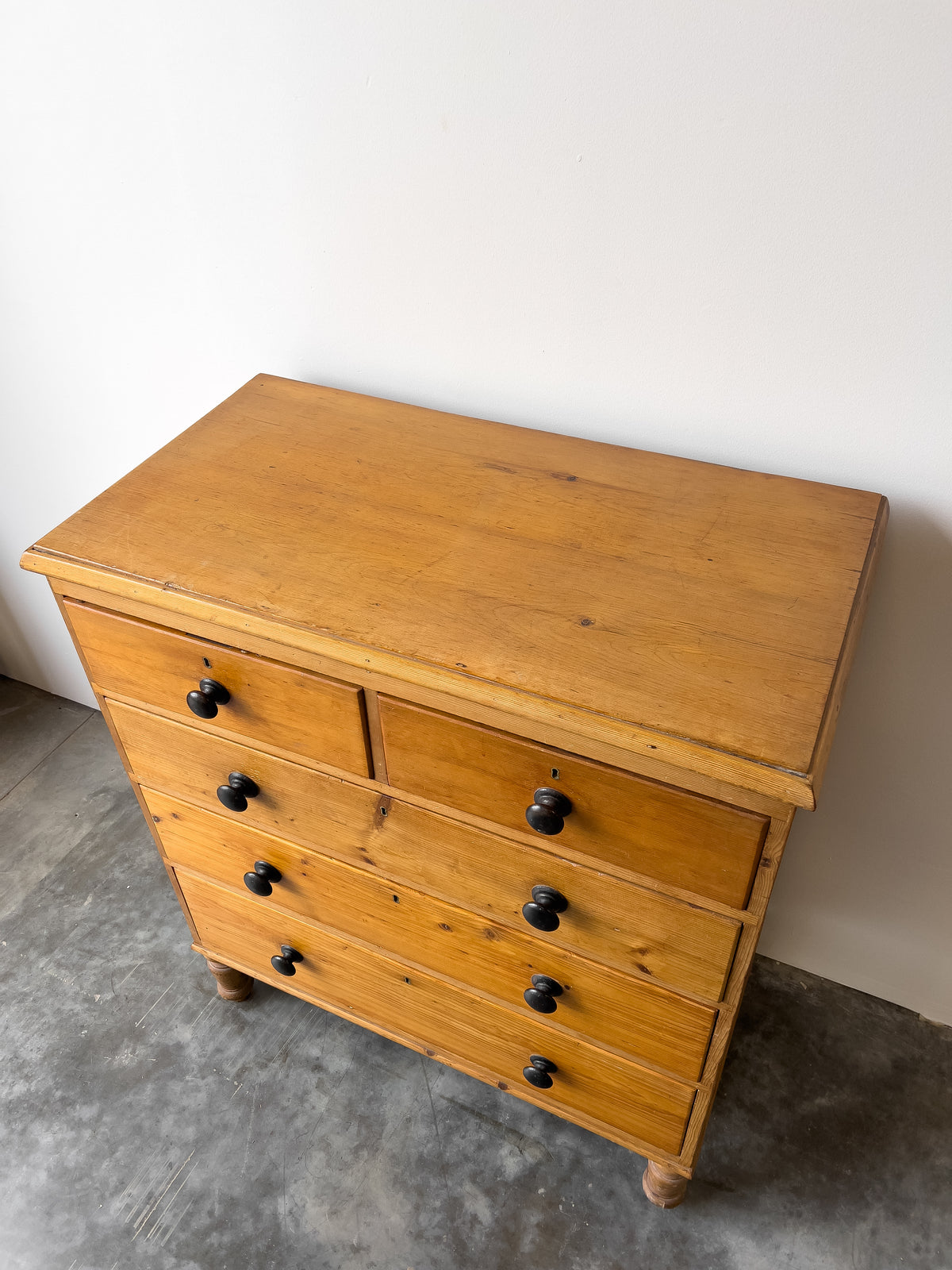 Antique 18th Century English Pine Georgian Chest of Drawers