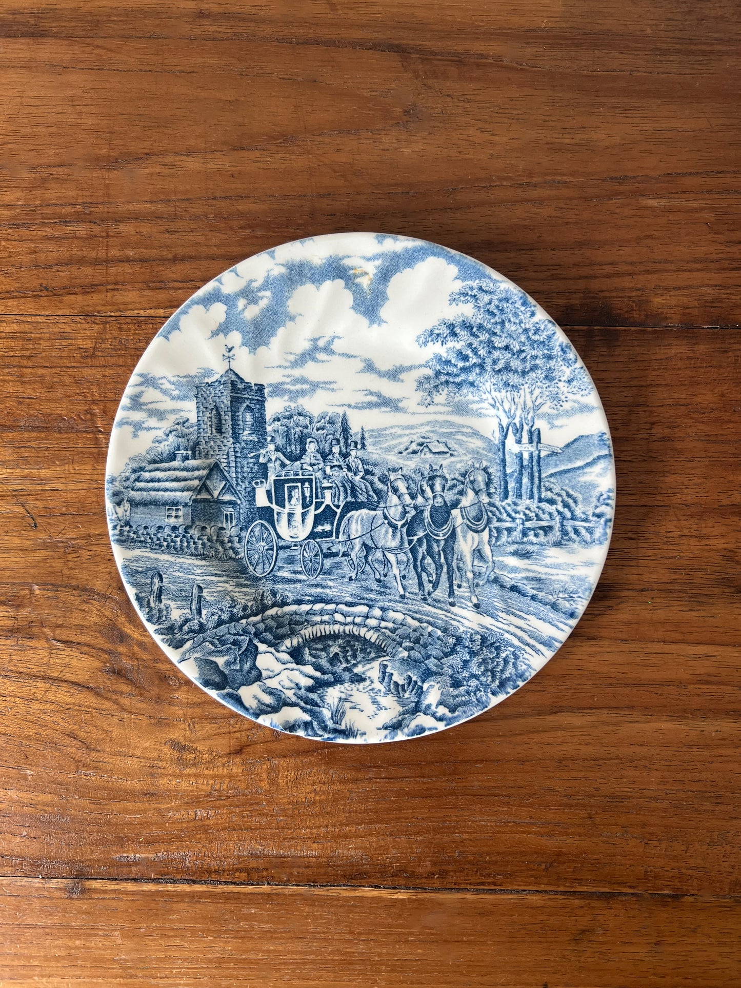 Vintage Blue & White Plate