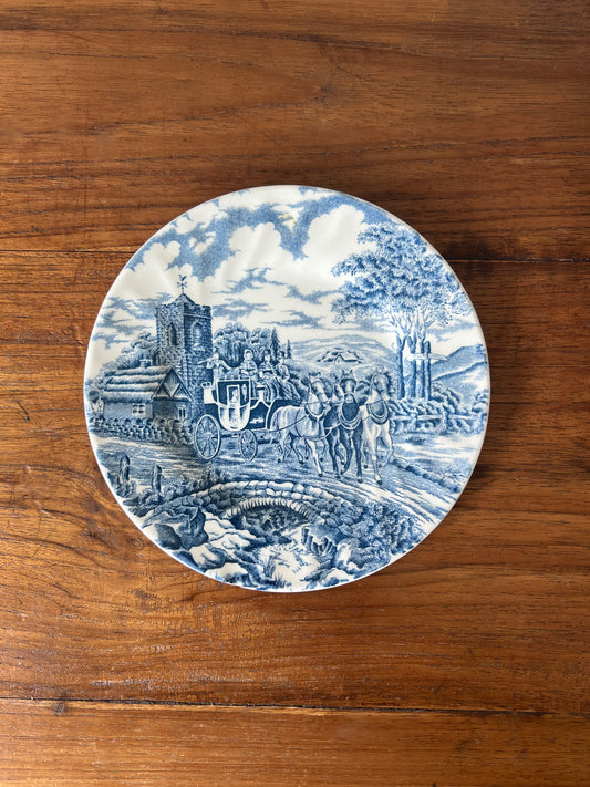 Vintage Blue & White Plate