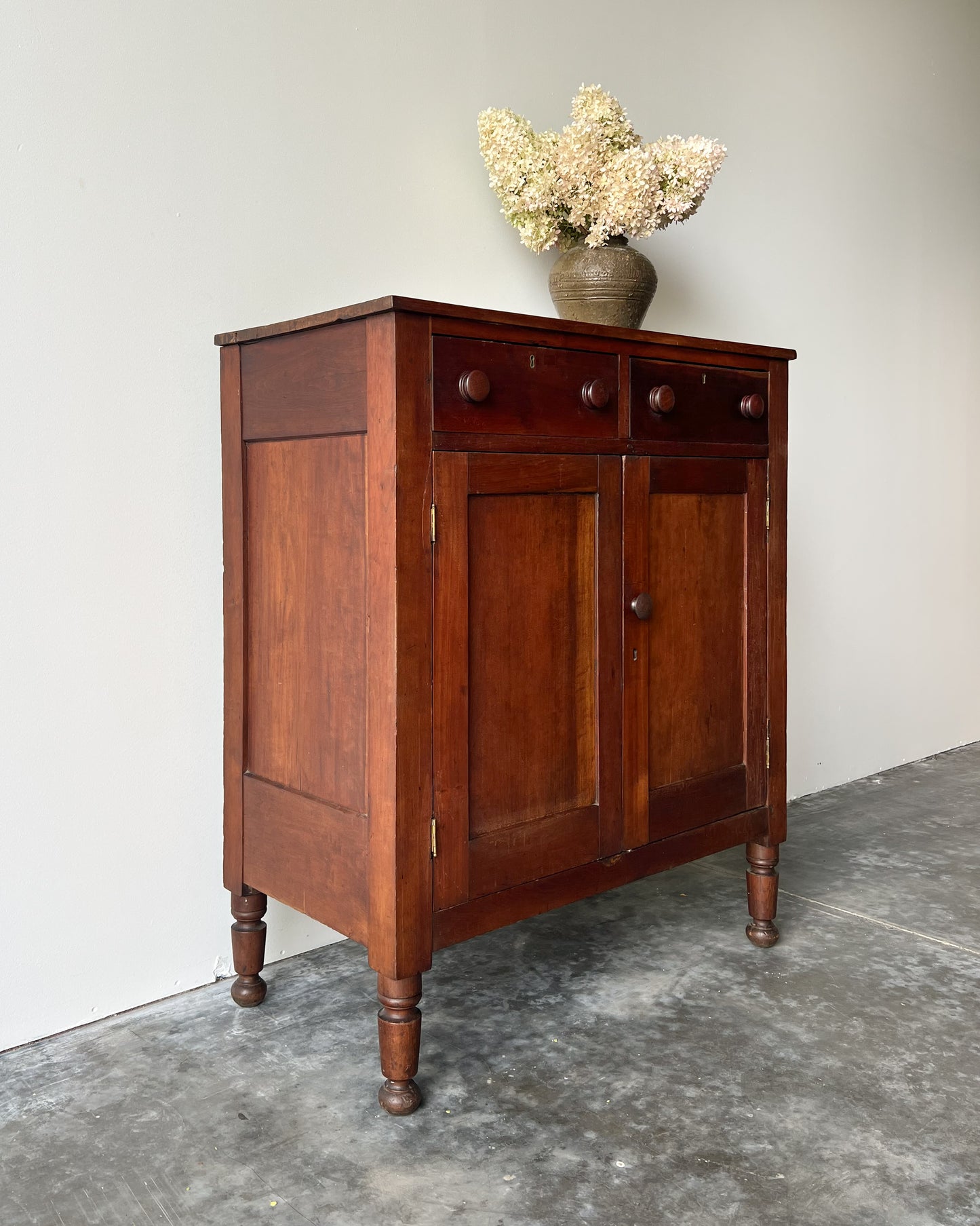 American Antique Pine Jelly Cabinet circa mid 19th c.