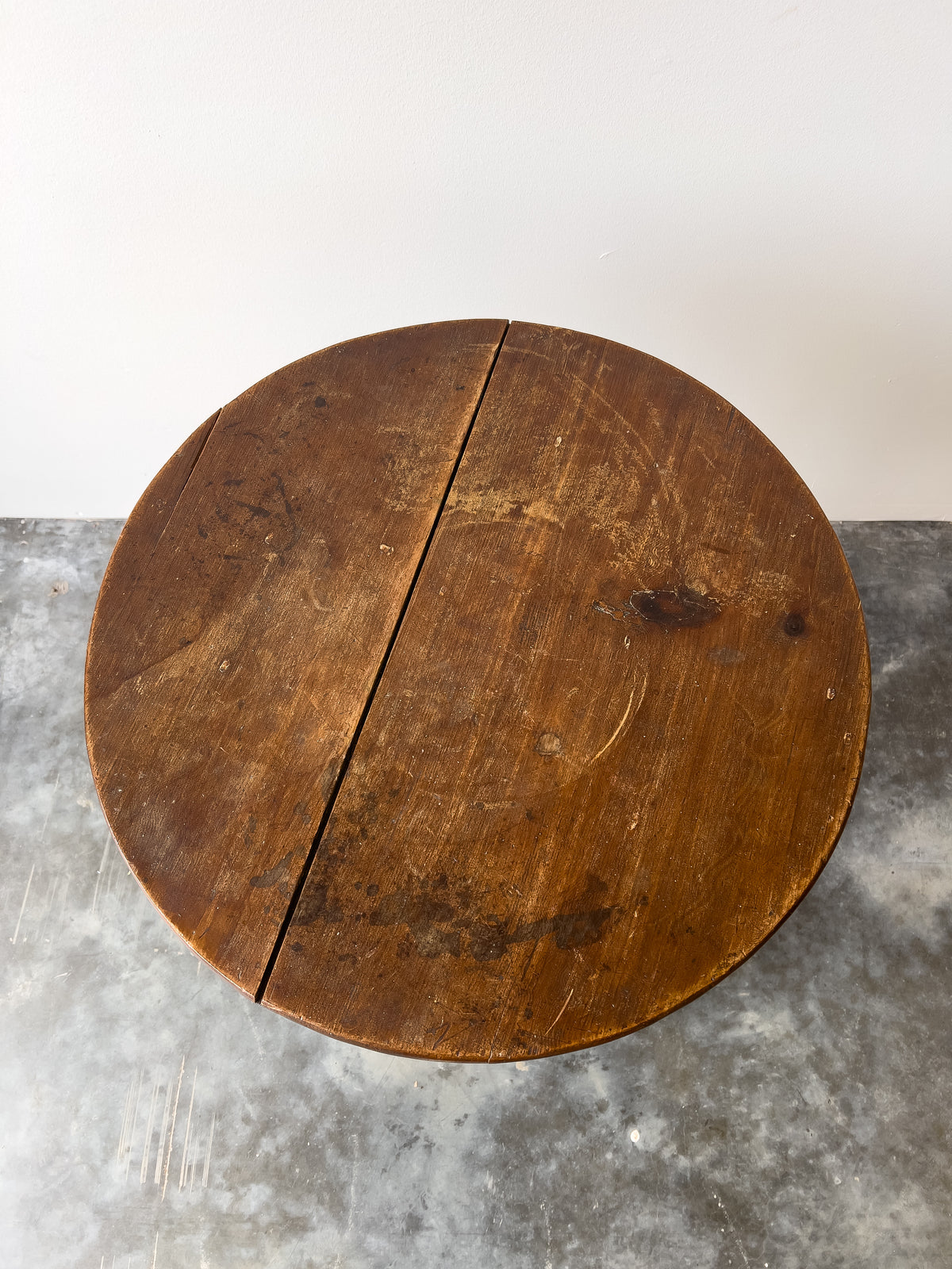 Antique Welsh Late 19th Century Scumble Painted Cricket Table