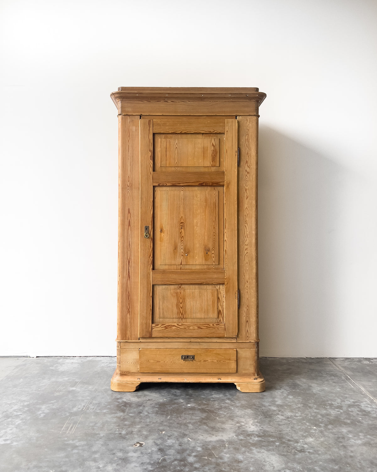 Antique European Pine Wardrobe
