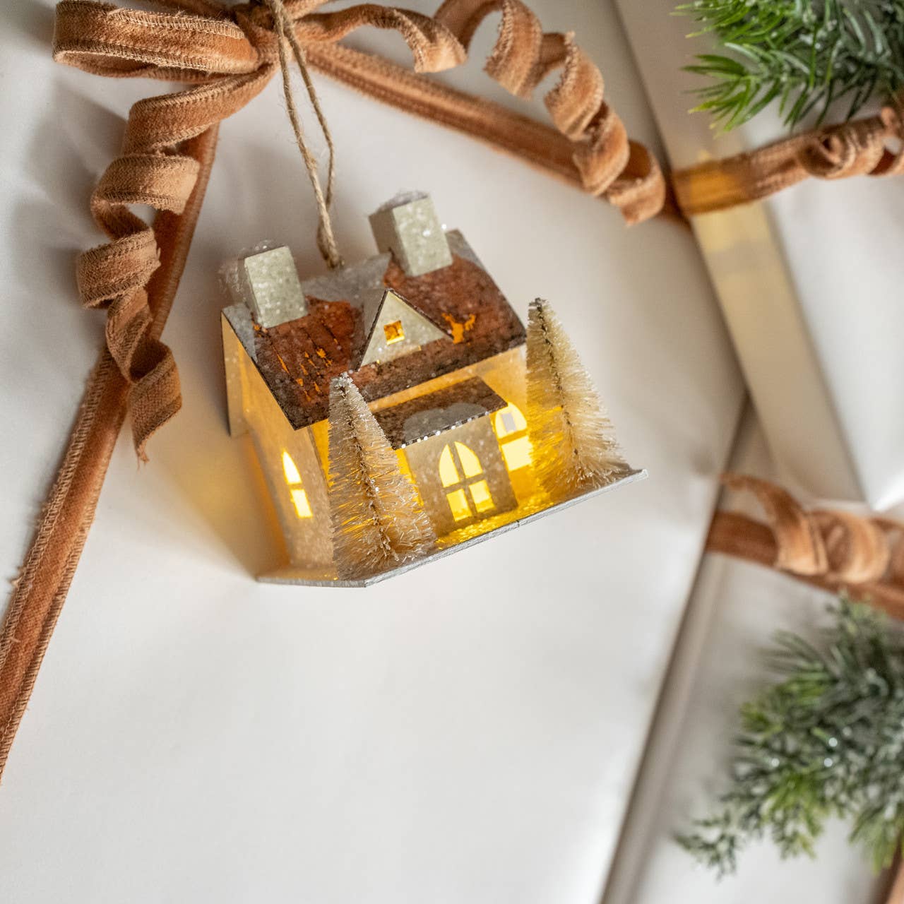 Light Up House Ornament