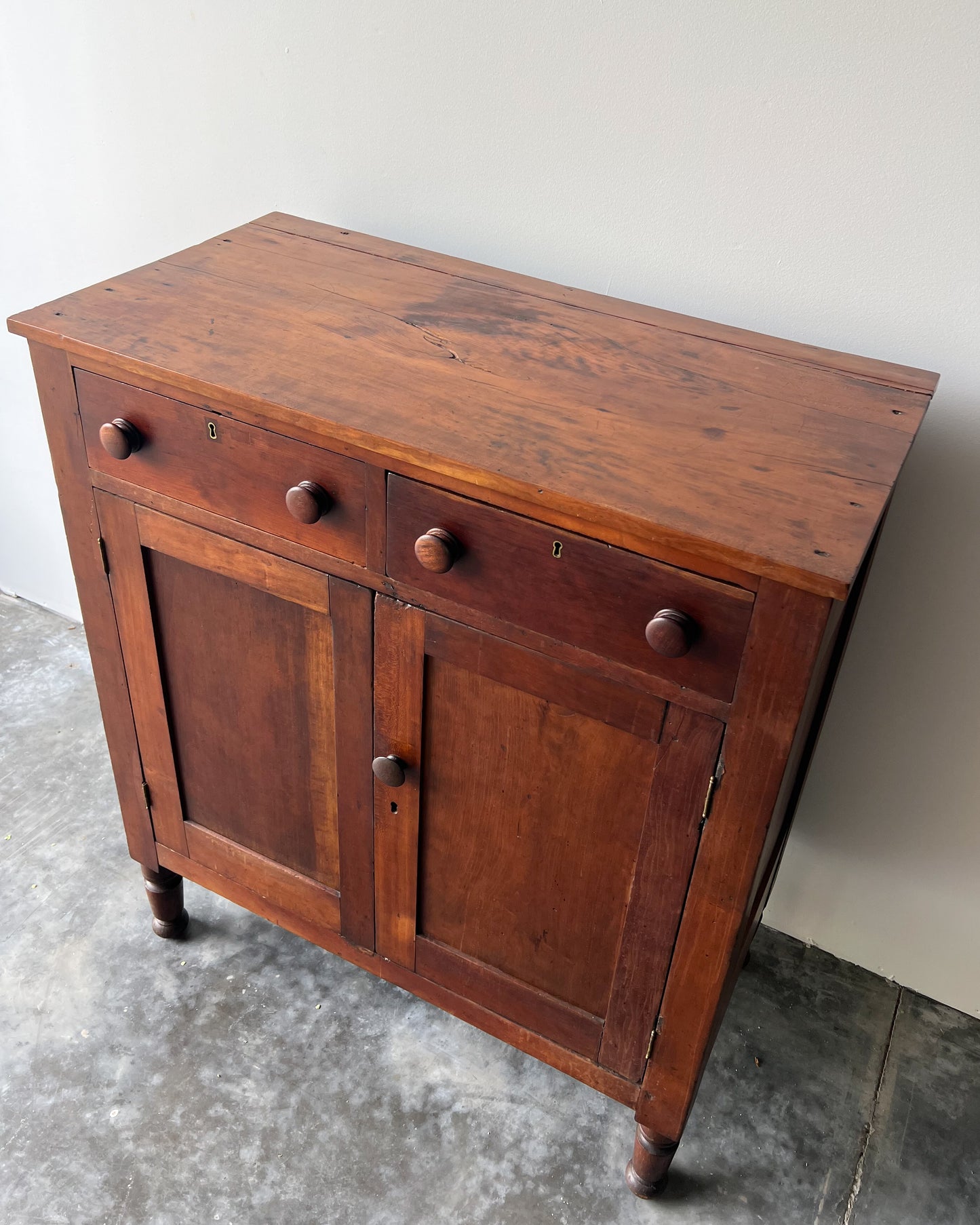 American Antique Pine Jelly Cabinet circa mid 19th c.