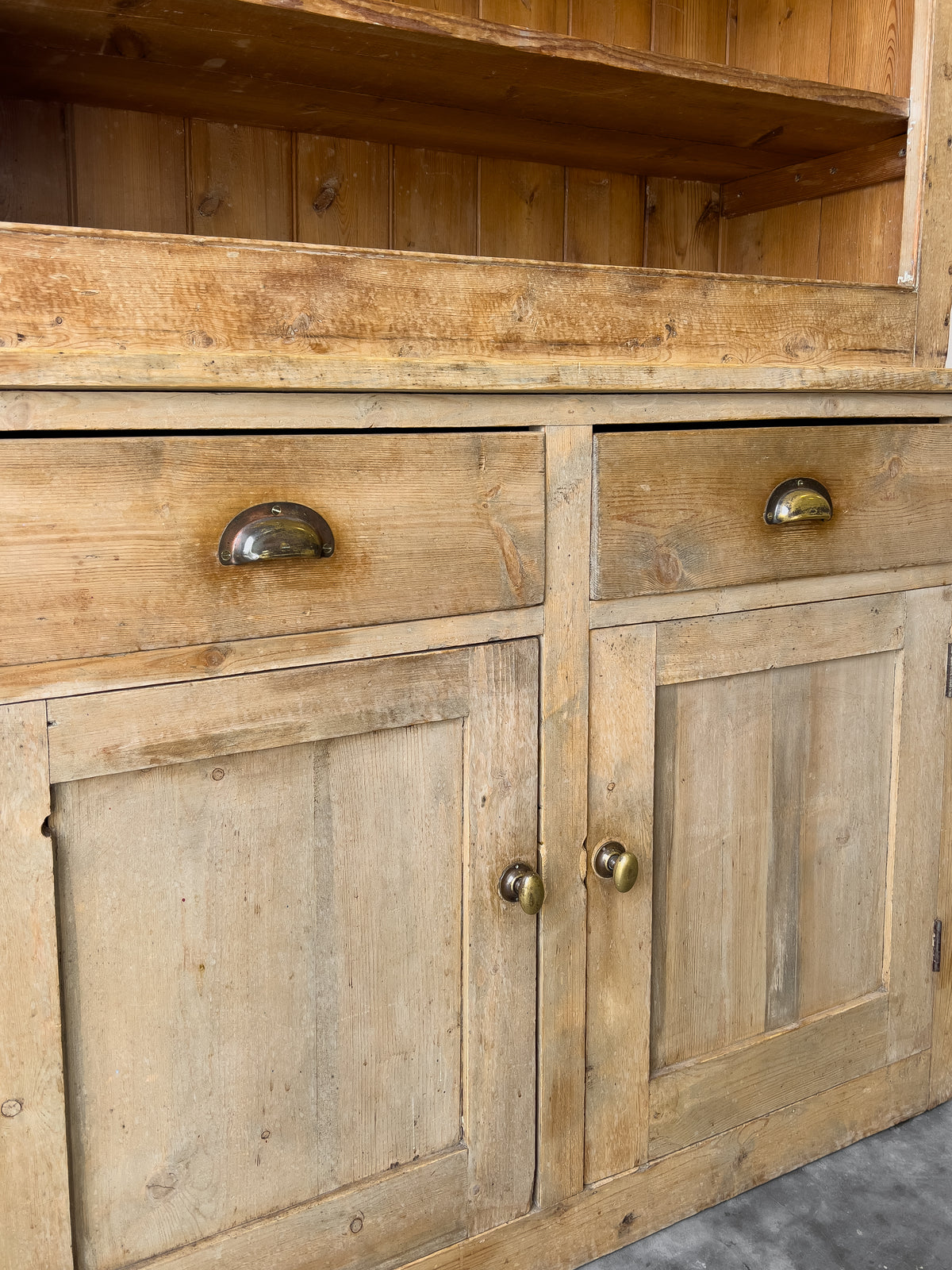 Antique Victorian Pine Hutch | Kitchen Dresser