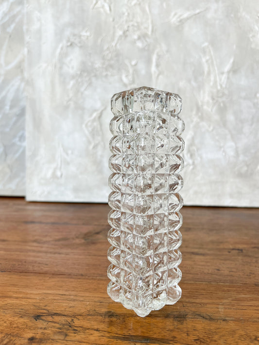 Vintage Pressed Glass Vase