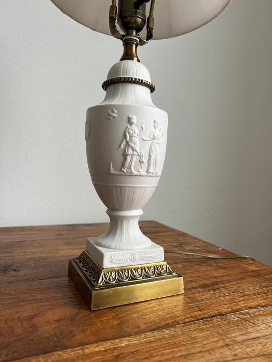 Vintage Neoclassical Ceramic Lamp