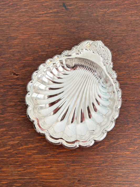 Vintage Silver Plated Shell Dish