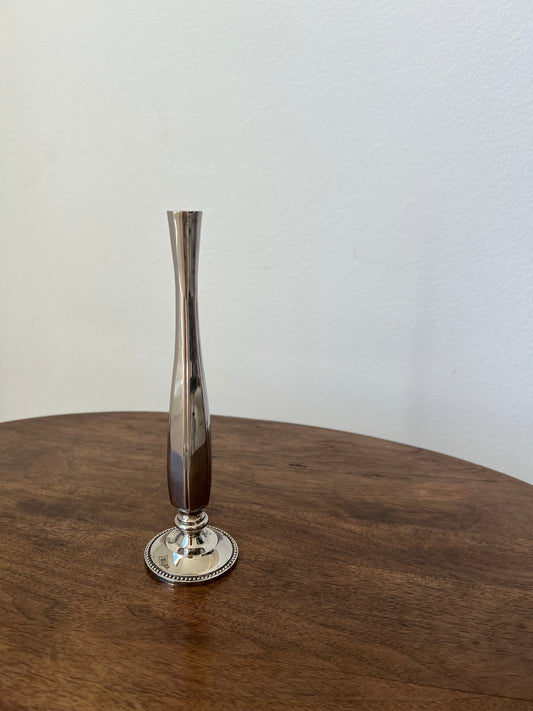 Silverplate bud vase