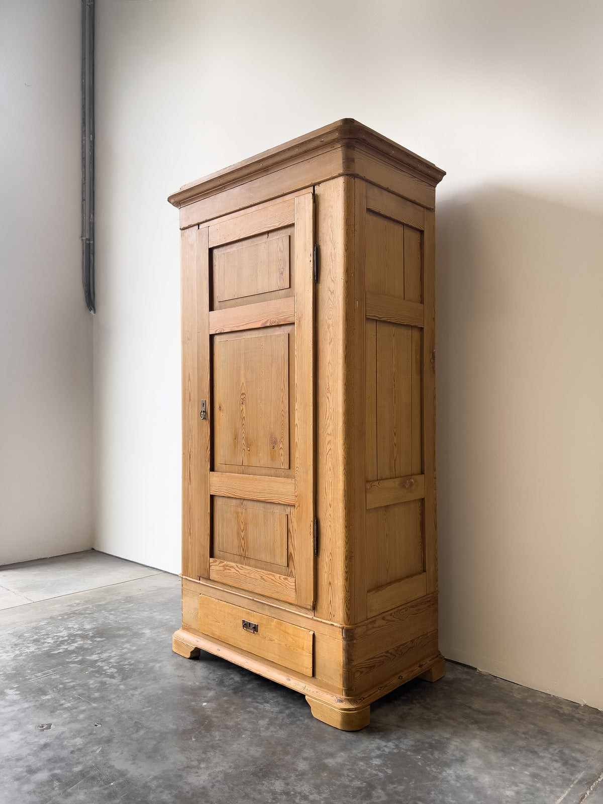 Antique European Pine Wardrobe