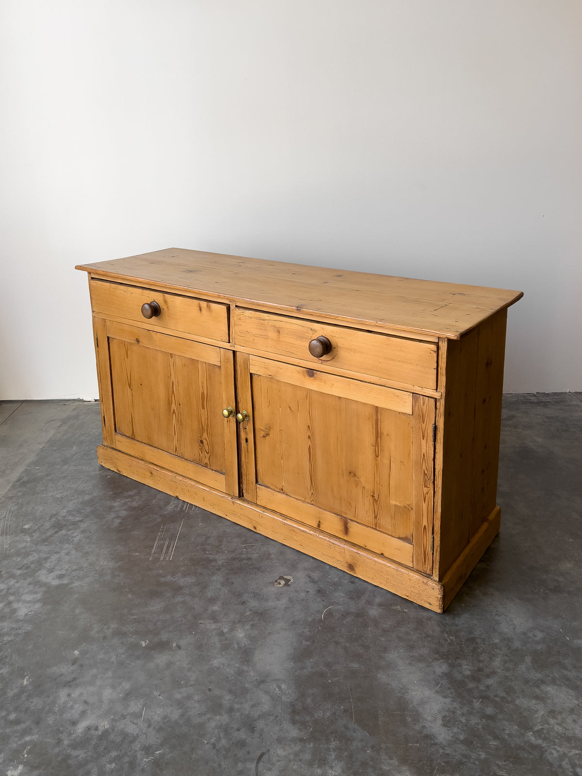 Antique 19th Century English Pine Sideboard