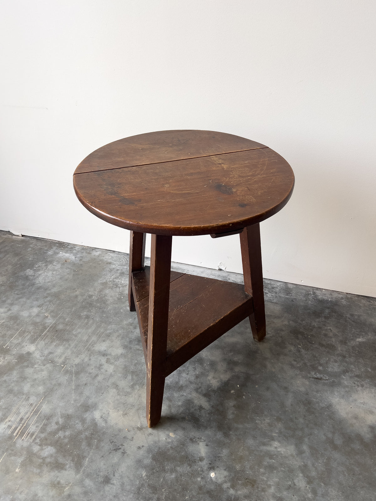 Antique Welsh Late 19th Century Scumble Painted Cricket Table