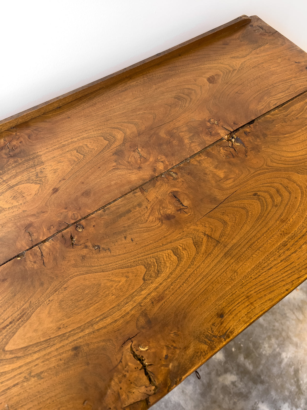 Antique Late 19th Century French Elm Cupboard