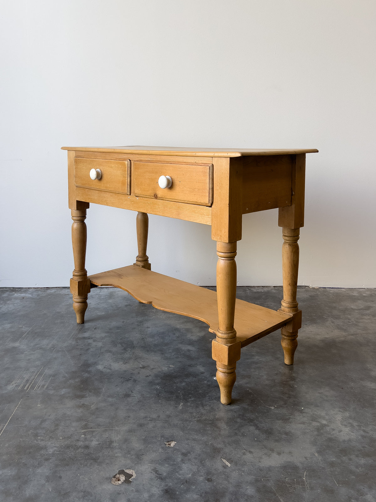 Antique 19th Century English Pine Side Table