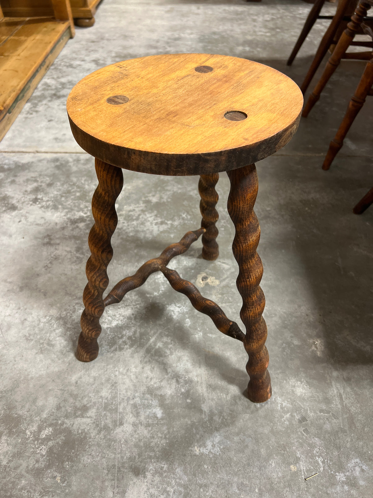 19th Century French Twist Stool