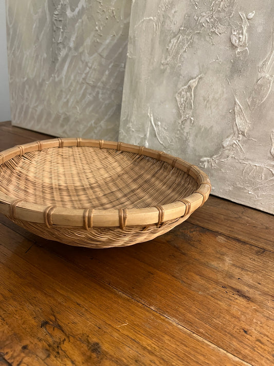 Vintage Japanese Winnowing Basket