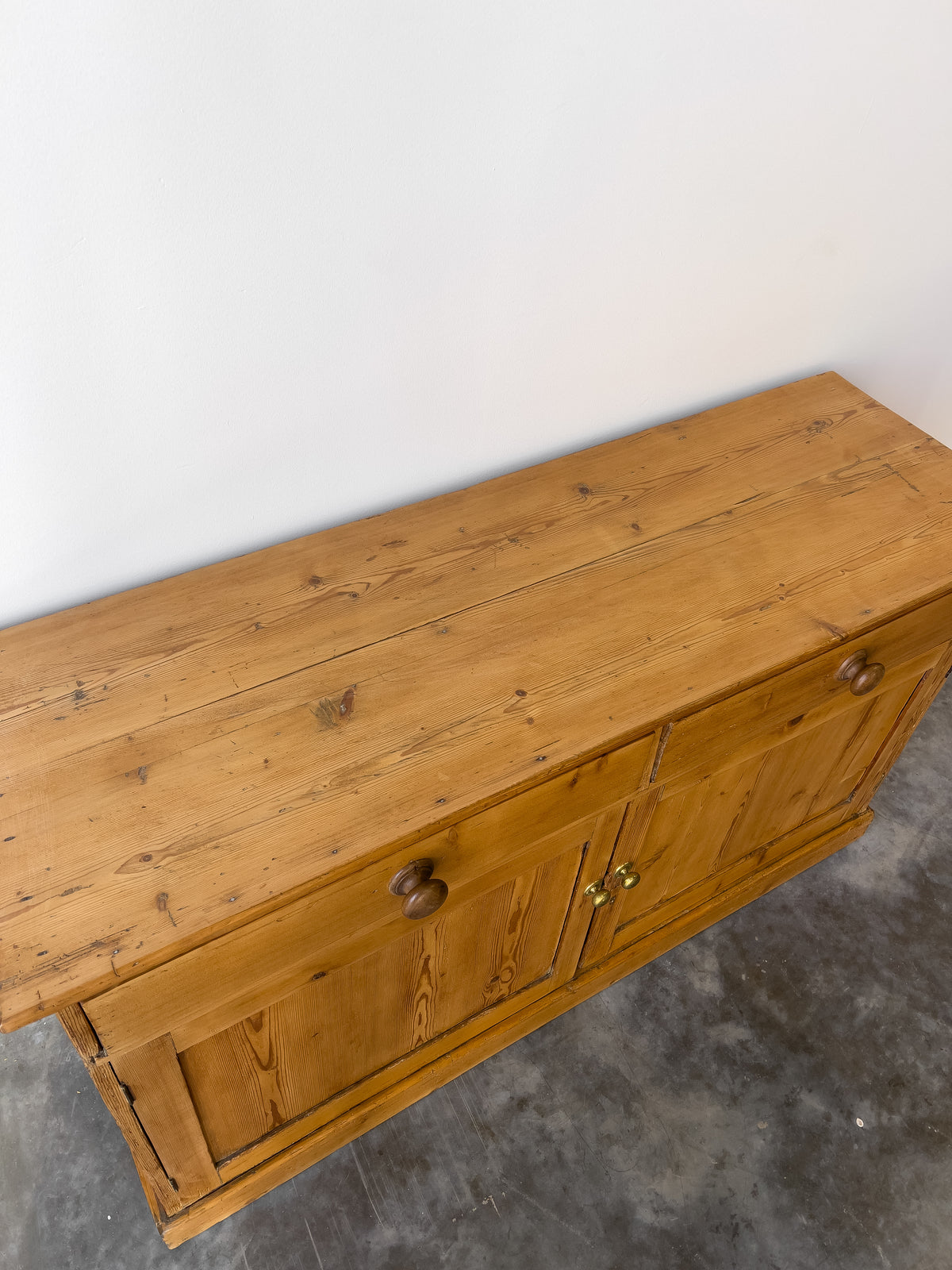 Antique 19th Century English Pine Sideboard