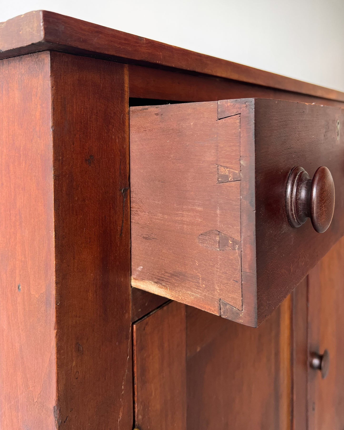 American Antique Pine Jelly Cabinet circa mid 19th c.