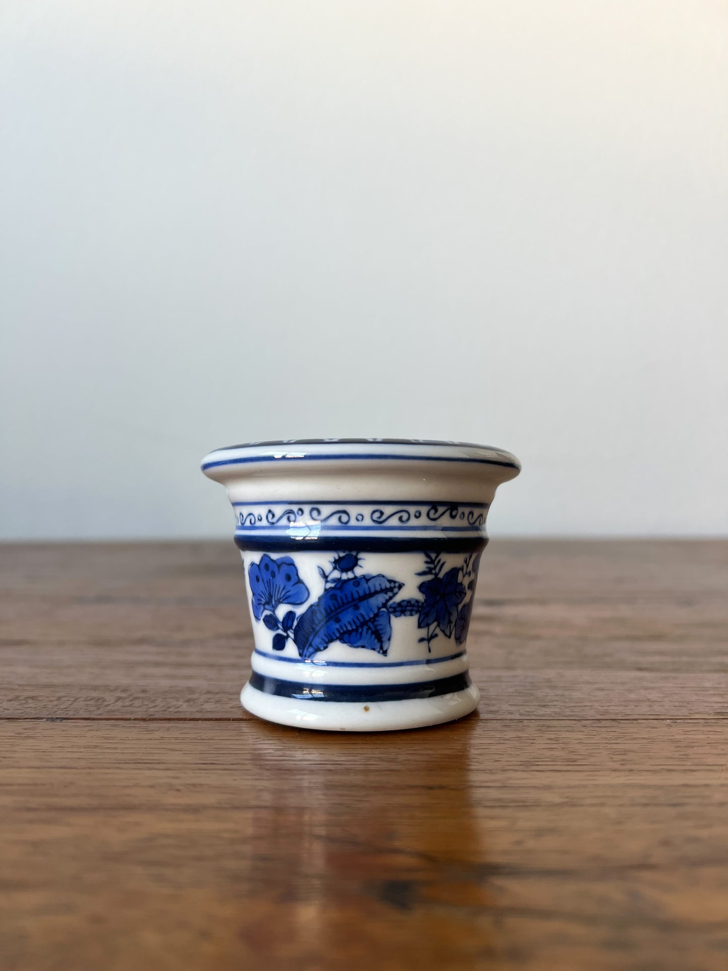Vintage Blue & White Pot
