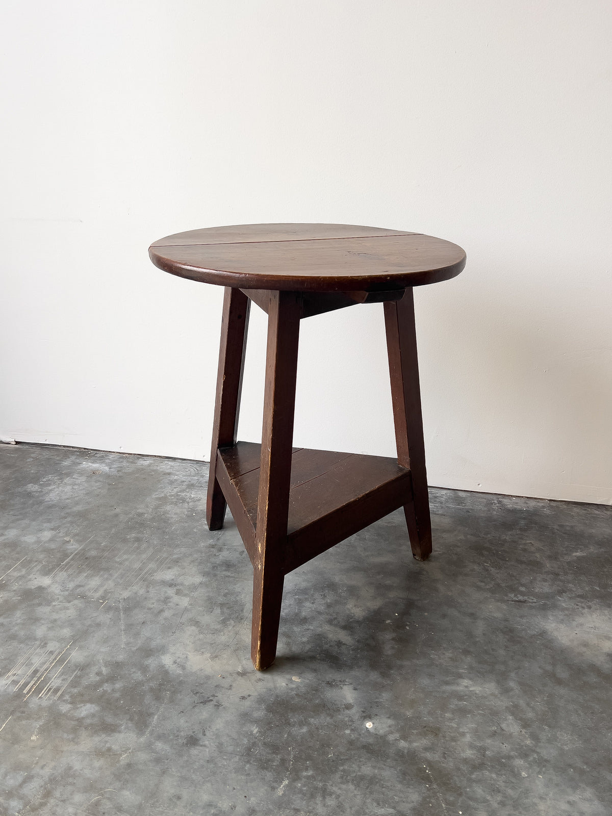 Antique Welsh Late 19th Century Scumble Painted Cricket Table