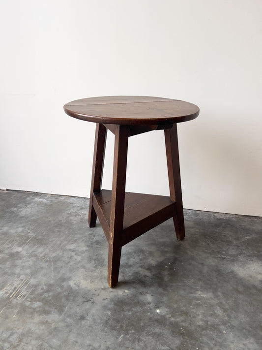 Antique Welsh Late 19th Century Scumble Painted Cricket Table