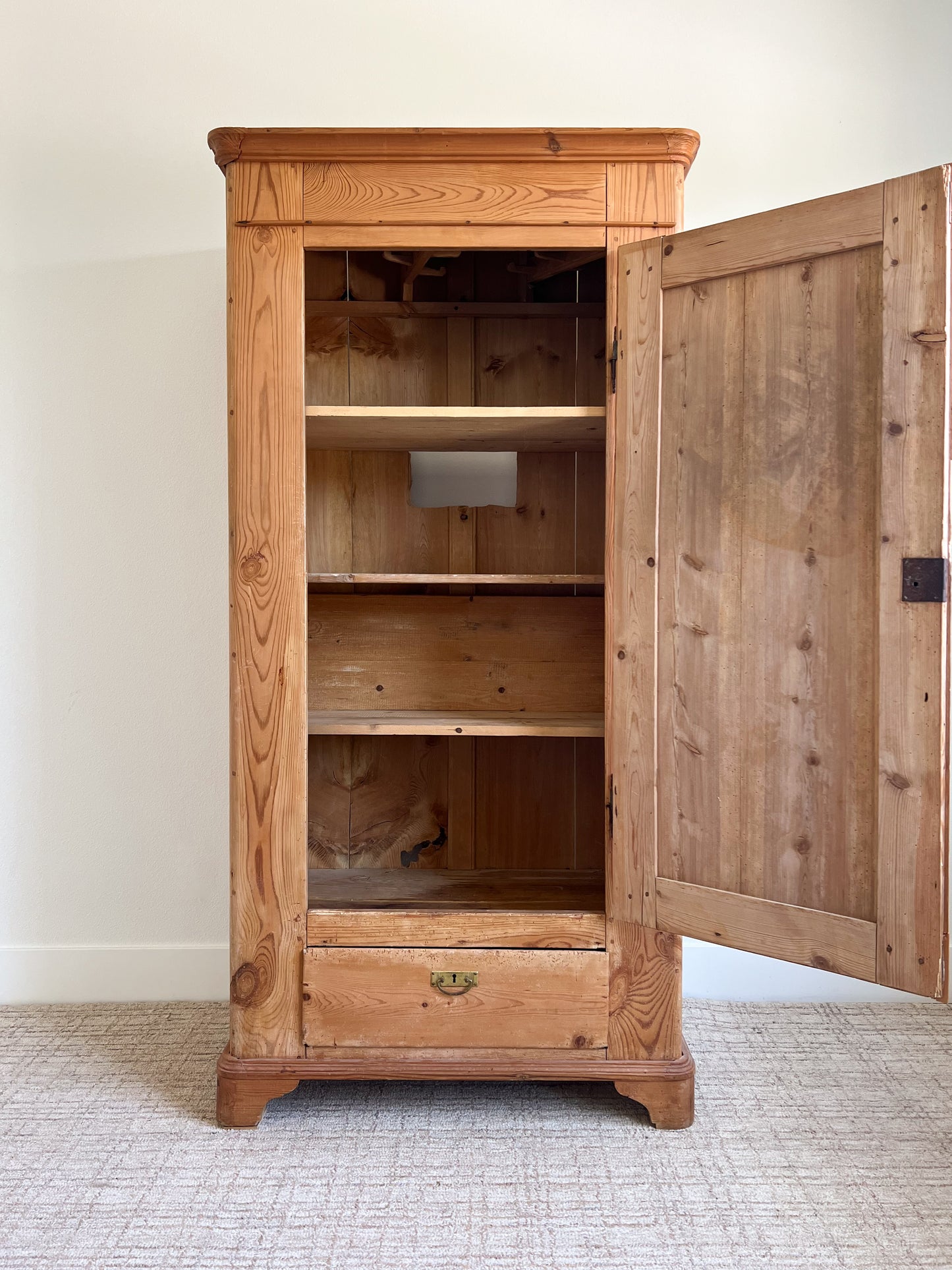 Antique 19th C. Pine Wardrobe