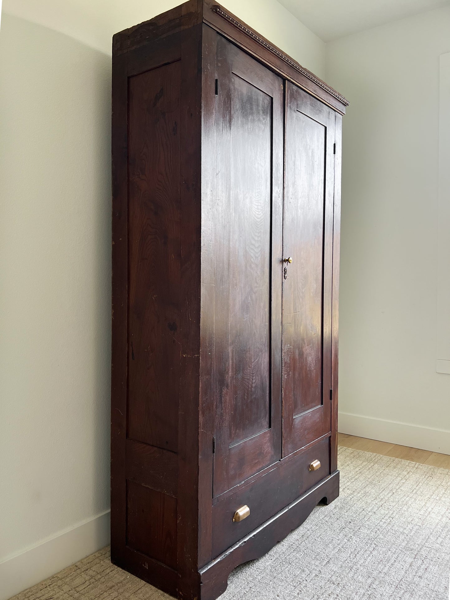 Primitive Antique European Wardrobe