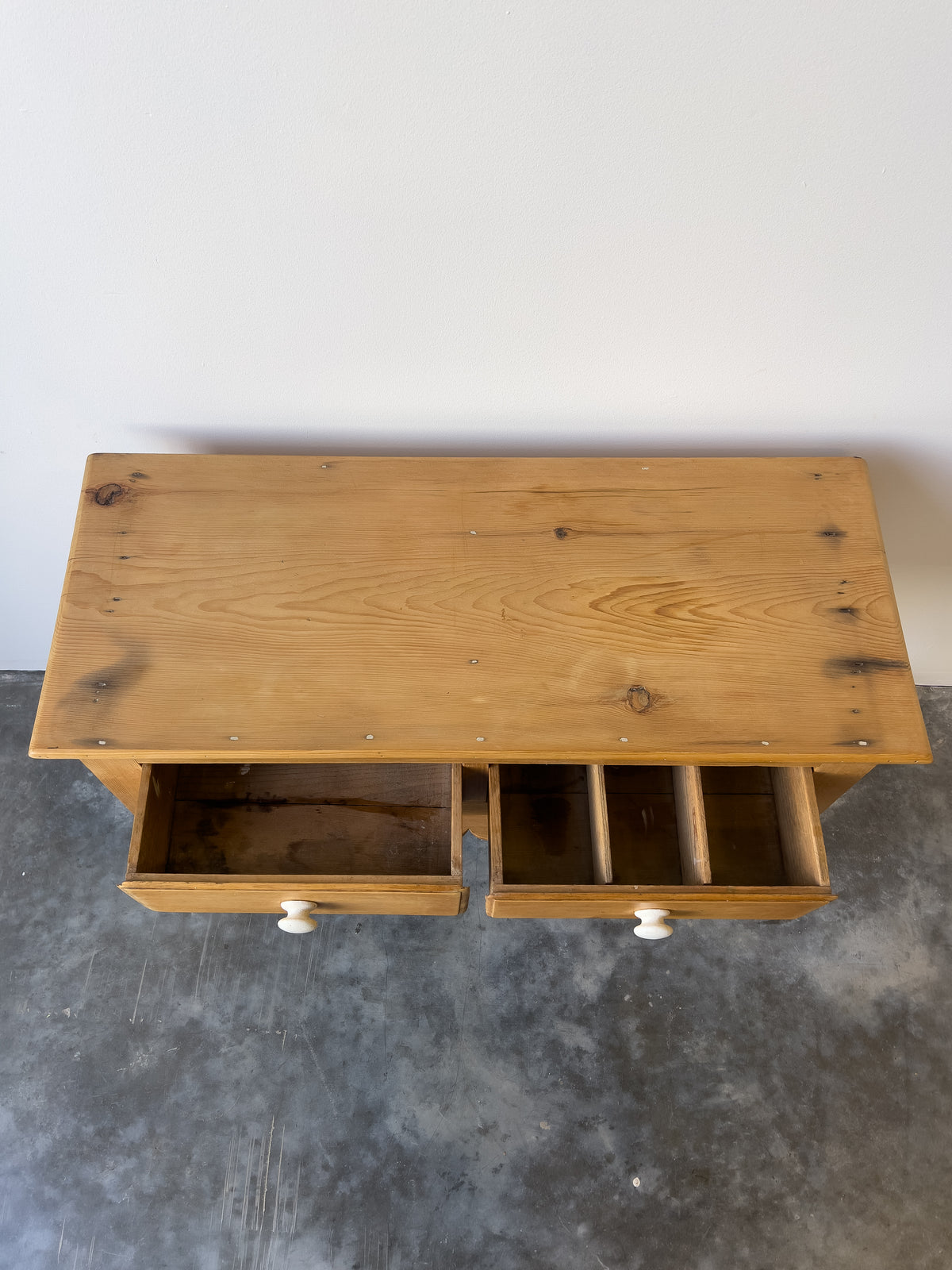 Antique 19th Century English Pine Side Table