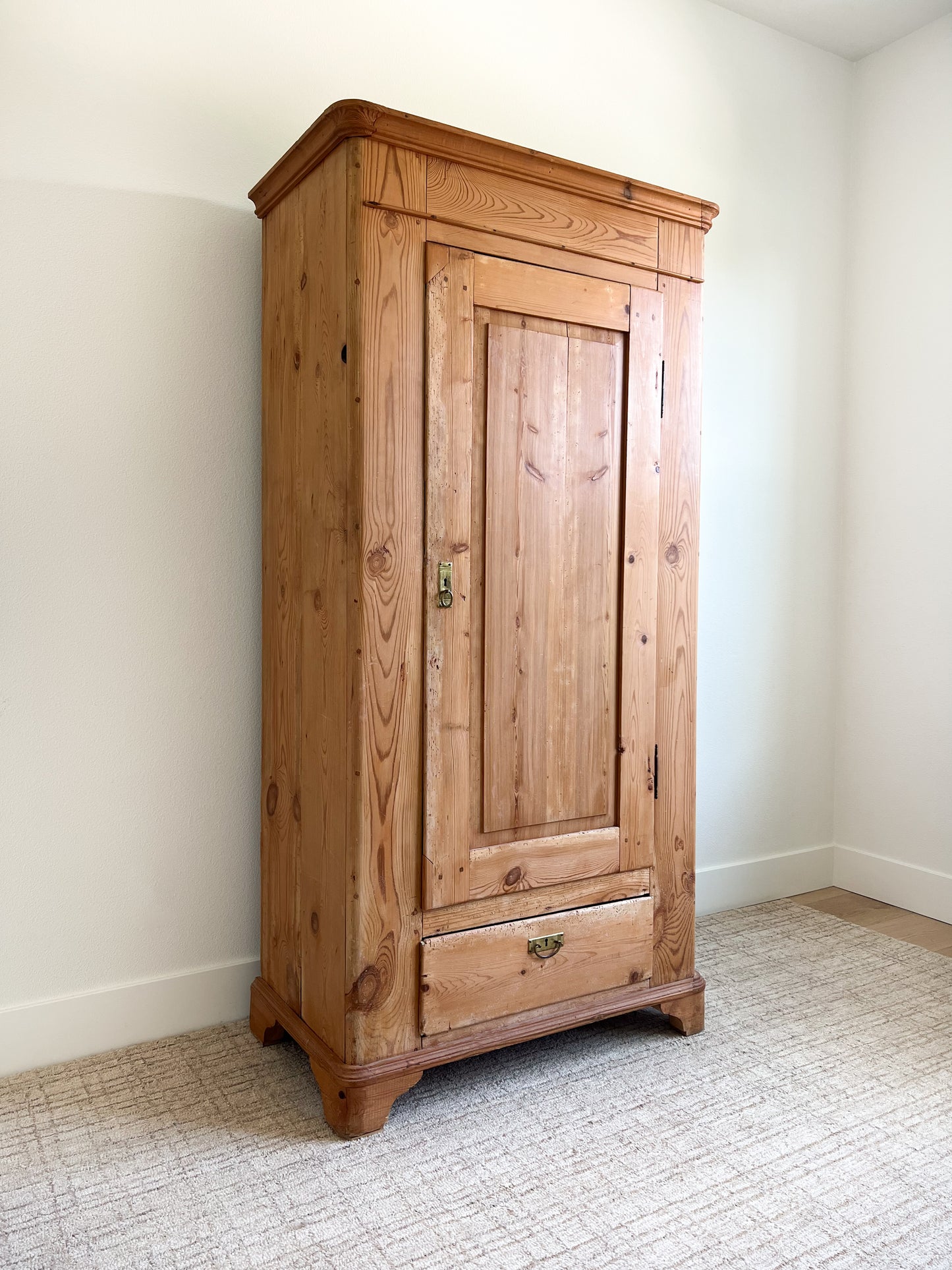 Antique 19th C. Pine Wardrobe